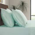 Luxury Bamboo Market |King Envelope Pillowcase Set | 100% Viscose Made from Bamboo | Organically Grown | Ultra Soft | Cooling | 2pcs [Coastal Green]