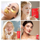 35 Pcs Christmas Gift for Women, Red Rose Bath and Body Basket Gift, Face Skin Care Kit, Home Spa Self Care, Lip Gloss, Diffuser, Necklace, Birthday, Valentines, Mother Day, Bridal Shower, Anniversary