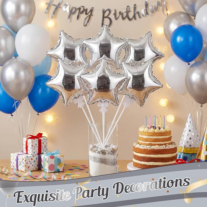 30 Pcs Mini Star Self Inflatable Balloons Bulk - Image 4
