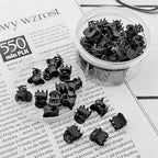 50 PCS Mini Hair Claw Clips， Bangs Strong Grip Multifunction Clamp Clips. (Frosted black)