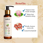 VebixProfessional Customized HairFall Control Regimen All Hair-Ayurvedic 2 Product Kit- Anti Hairfall Shampoo & Hair Keratin Conditioner - All Hair Types, (6.76 Fl.oz)