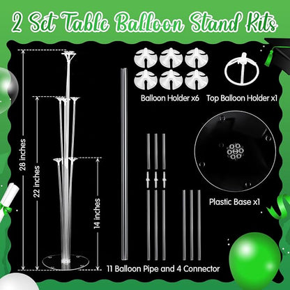 Kasyat 2 Set Green and Black 2026 Graduation Table Centerpiece Balloon Stand - Image 3