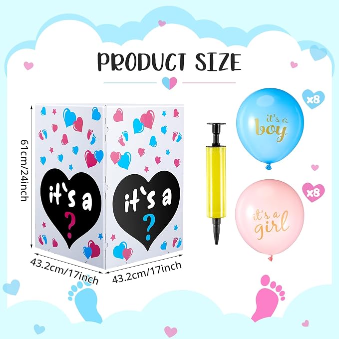 Ireer Gender Reveal Balloon Box - Image 2