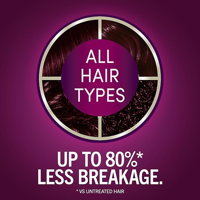 Schwarzkopf Keratin Color Permanent Hair Color, 1.8 Ruby Noir, 1 Application - Professionally Inspired Permanent Hair Dye, for up to 80% Less Breakage vs Untreated Hair and up to 100% Gray Coverage