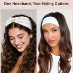 TERSE Valentine Headbands for Women Non Slip: Valentine's Day Accessories Gifts for Her Valentine Outfits Twist Head Bands for Women's Hair Trendy Cute Hair Bands