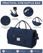 Gym Bag Womens,Travel Duffel Carry on Bag Sport Tote Bag Weekend Overnight Bag