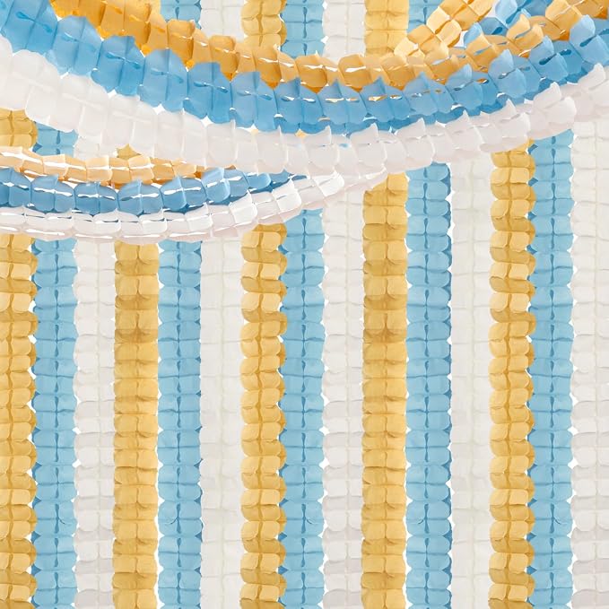 Light-Dusty Blue Beige-Gold Party Decorations - Image 7