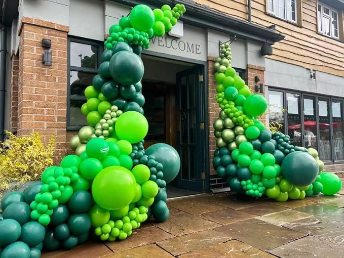 Green Latex Balloons, Graduation, Baby Shower, Christmas Party Decorations - Image 5