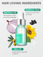 SHEGLAM Hair & Scalp Oil - 0.5 fl oz, Hydrating Serum, Macadamia & Grapeseed Oils, Soothes Dry Scalp, Balances Sebum, Adds Shine, For Sensitive Scalp & Dandruff