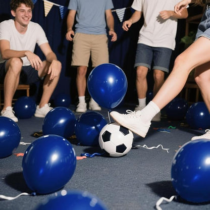 Navy Blue Balloons Latex Party Dark Blue 30 Pack 18 inch Round Navy Balloons - Image 5
