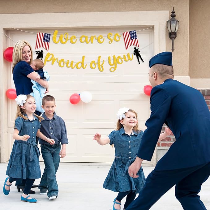 Retirement Party Decorations We Are So Proud of You Banner Welcome Home Banner - Image 4