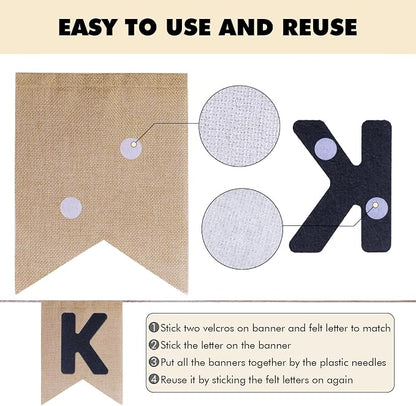 Custom Banner Kit, 28 Burlap Banner - Image 4