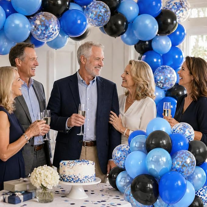 Blue and Black Balloons - Image 6