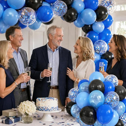 Blue and Black Balloons - Image 6