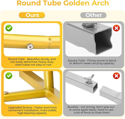 7.2FT Metal Arch Backdrop Stand and Cover Set, Balloon Arch Stand - Image 4