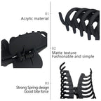 OWIIZI Large Hair Claw Clips for Women 4.3" Matte Leopard Jumbo Hair Clips Non-Slip Ponytail Barrette Strong Hold Claw Clips for Girls Long Thick Hair (4Packs)