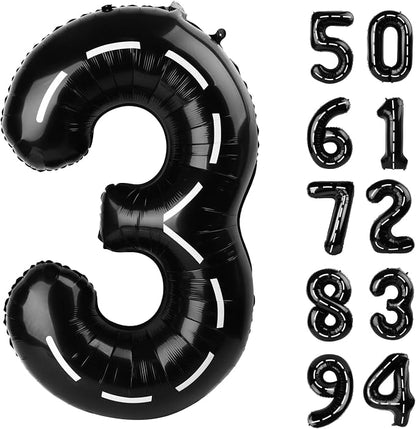 Line 3 Balloon - Number Balloon 40 Inch, 3st Line Birthday Decorations | Giant by IWERP
