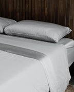 Cozy Earth Standard Pillowcases Set of 2 - Made of 100% Viscose from Bamboo, Ultra-Soft & Luxury, Woven from Naturally Breathable & Lightweight Fabric - Light Grey
