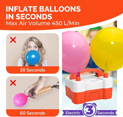 ETENWOLF Electric Balloon Pump for All Balloons | Balloon Inflator for Birthday - Image 3