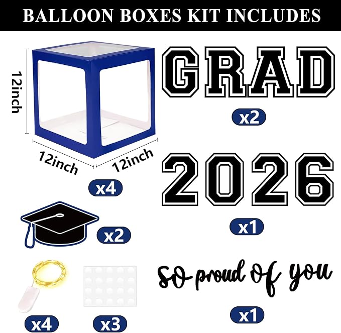 Navy Blue Graduation Decorations 2026 - Image 3