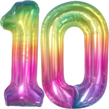 KatchOn Giant Rainbow 10 Balloon Number - Image 9