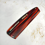 #40 Handmade Narrow Tooth Comb Tortoise Havana Acetate Fine Straight Thin Detangling Parting Grooming Teasing Hair Styling Hairdresser Barber Hairdressing Wet Dry Pocket Travel Women Men Kids