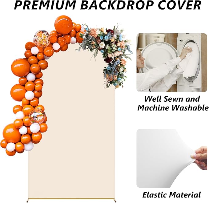 Neatsure Arch Backdrop Stand and Cover Set, 7.2FT Metal Photo Balloon Arch - Image 3