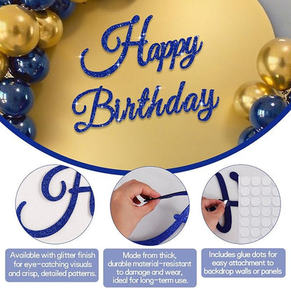 TONIFUL Happy Birthday Sign for Backdrop - Image 3