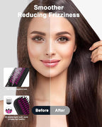 Rechargeable Hair Straightener Brush - 6400mAh Large Capacity Battery - Portable Straightening Brush Comb - Mini Cordless Ionic Straightener for Women - Great for Travel & Home ACSGPG