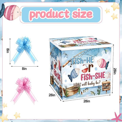 AmazingSpark 28in Giant Gender Reveal Gift Box - Image 2