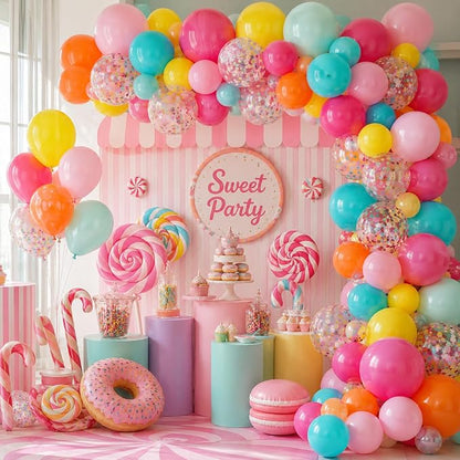 Rainbow Balloons, Rainbow Theme, Family Spring Celebration Party Decorations - Image 8