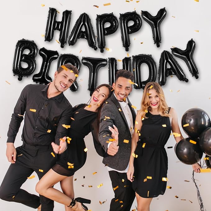 Happy Birthday Balloons Banner, Foil Balloon Personalized Name Letters Balloons - Image 5