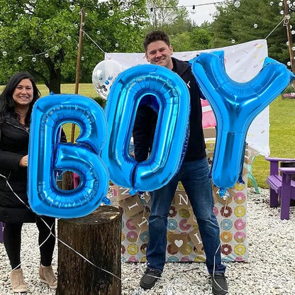 TONIFUL 40 Inch Large Blue Letter B Foil Balloons Alphabet Balloons | Giant - Image 5