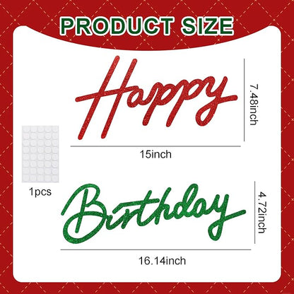 TONIFUL Happy Birthday Sign for Backdrop - Image 3