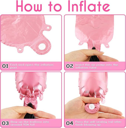 52 Pcs Pink Letter Balloons, 16 Inch Foil Alphabet Letter Balloons, Letter A-Z - Image 6