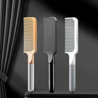 Hair Comb for Women and Men, Durable Detangling Hair Comb with Handle, Large Detangler Comb for Thin Straight Short Hair(White)