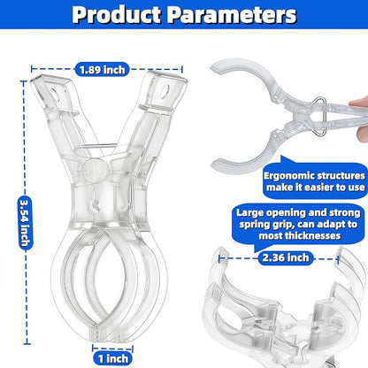 10 Pack Clear Balloon Arch Clips - Image 3