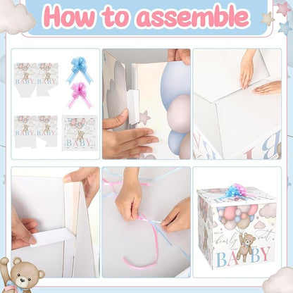 AmazingSpark 28in Giant Gender Reveal Gift Box - Image 3
