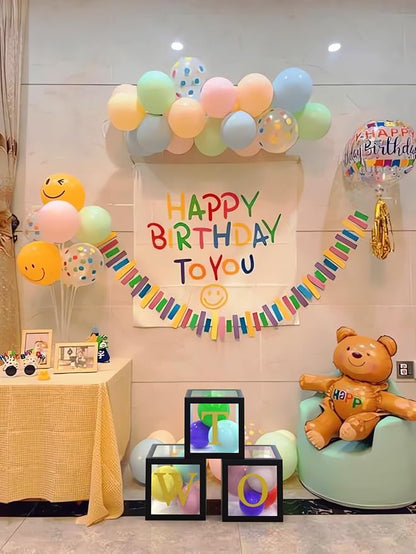 Two Balloon Boxes for Party Decorations 3 Pcs Second Birthday Balloon - Image 6