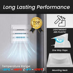 Repa Market 6 Inch White Dryer Vent Cover/Duct Cover for Walls or Ducting/ABS Plastic Grille with Flaps and Insect Screen/Exhaust and Dryer Vent Covers for Indoor & Outdoor Use