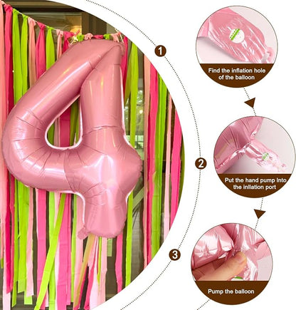 Number Balloons 20 Balloon Pearl Pink - Image 6