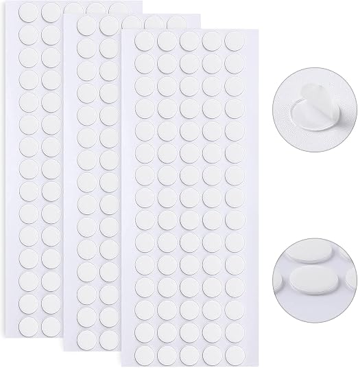 JANYUN 280 Pcs Sticky Dots Stickers, 10mm Round Putty Clear Sticky Tack | No by JANYUN