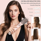 Hair Styler Wrap & 6 in 1 Hot Air Styler-110,000 RPM High-Speed Fast Negative Ionic Multi Hair Styler Professional Blow Dryer Brush for Curling Volumizing Straightening Styling