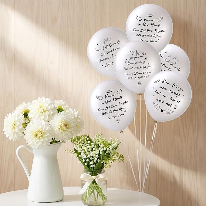 60 Pcs Memorial Balloons 12 Inch Latex Balloons - Image 3
