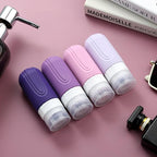 Travel Bottles for Toiletries, Tsa Approved 2oz Travel size Bottles, BPA Free Leak Proof Travels Toiletry Containers, Traveler Accessories with Toiletry Bag for Shampoo Liquid (4 Pack)