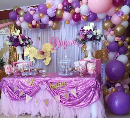 Poise3EHome 2Pcs 2Ft x 8Ft Sequin Backdrop Curtains, Glitter Photography - Image 7