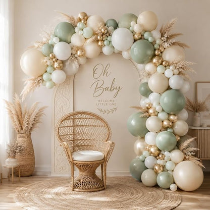 Sage Green Balloon Garland Kit by Jobkoo