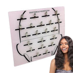 Extension Holder - Styling Extension Holder, Acrylic Hair Separator, Hair Extension Holder Board | Hair Tinsel Organizer, Home And Salon Wig Grafting Plate With Clip For Hairpieces Sectioning Display