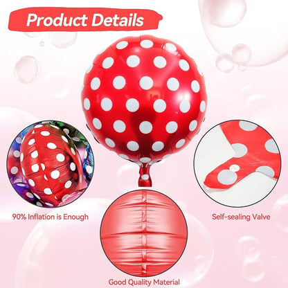 20PCS Mixed Color Round Foil Balloons, 18 Inch Round Shaped Foil Balloon - Image 3