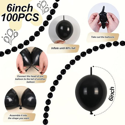 Black Link Balloons - Image 2
